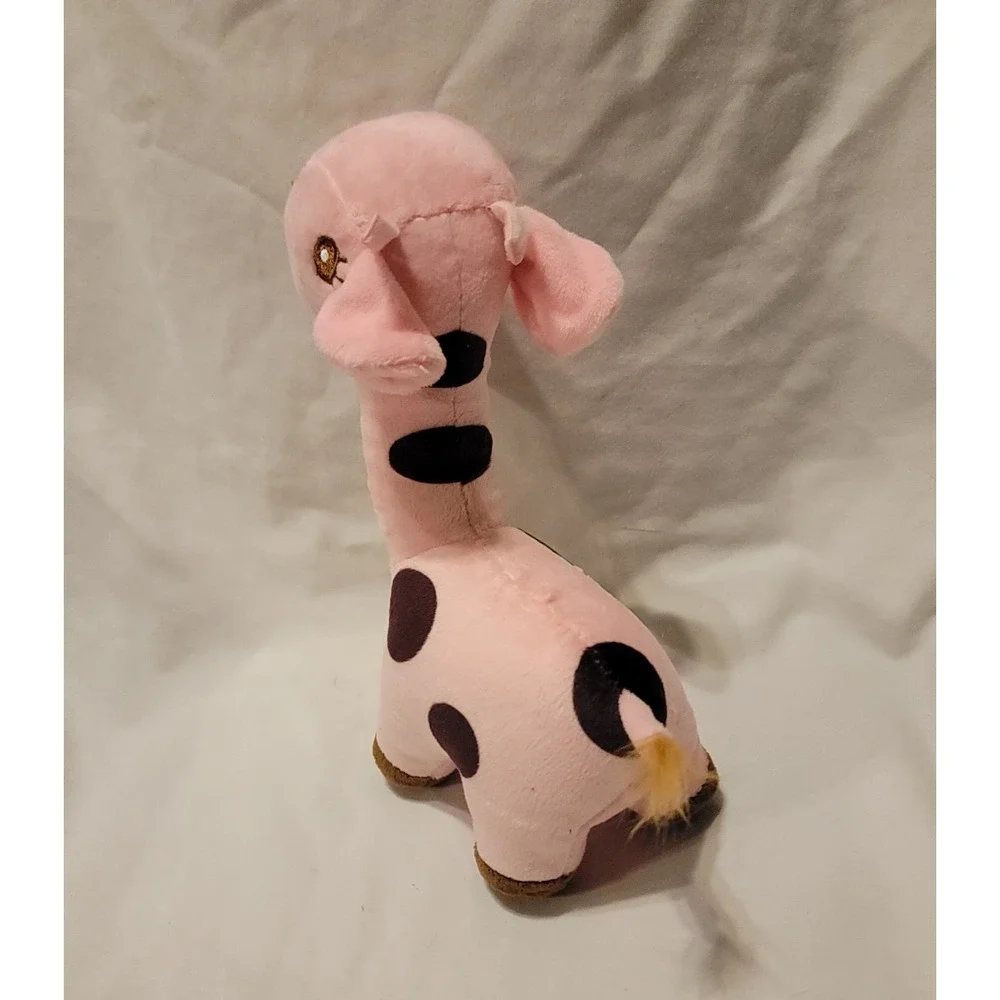 BABY GIRAFFE Pink w/Polka Dots 9